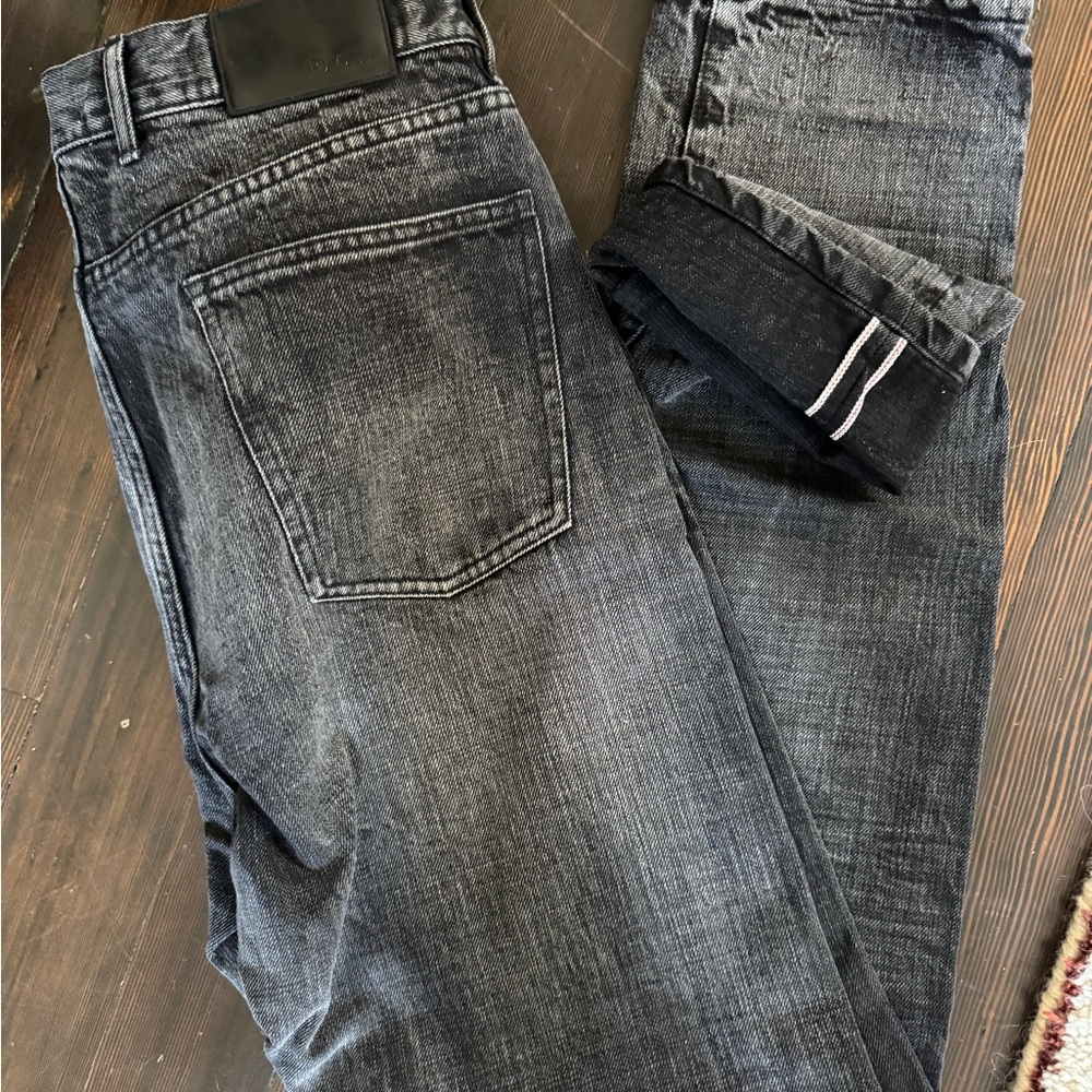 Taylor Stitch - The Slim Black 3-Month Wash Selvedge Denim Jeans